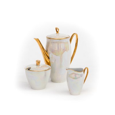 Porcelain Millennium Series Coffee Set from Wałbrzych, 1960s, Set of 15-FSD-1098214