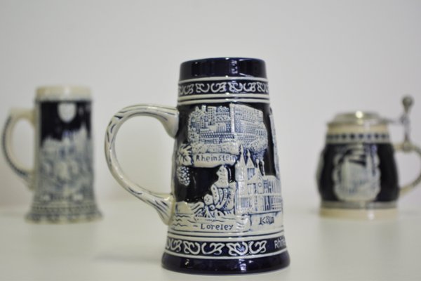 Porcelain Mugs, West Germany, 1980s, Set of 4-KNM-930851