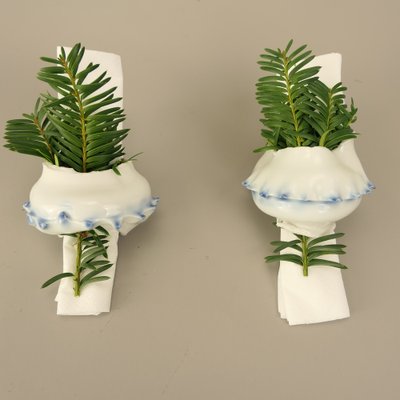 Porcelain Napkin Rings, Japan, Set of 2-KDB-1773661