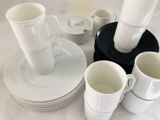 Porcelain Noire Mocha Service by Tapio Wirkkala for Rosenthal, 20th Century, Set of 22-KJM-1756928