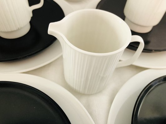 Porcelain Noire Mocha Service by Tapio Wirkkala for Rosenthal, 20th Century, Set of 22-KJM-1756928