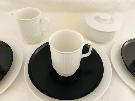 Porcelain Noire Mocha Service by Tapio Wirkkala for Rosenthal, 20th Century, Set of 22-KJM-1756928