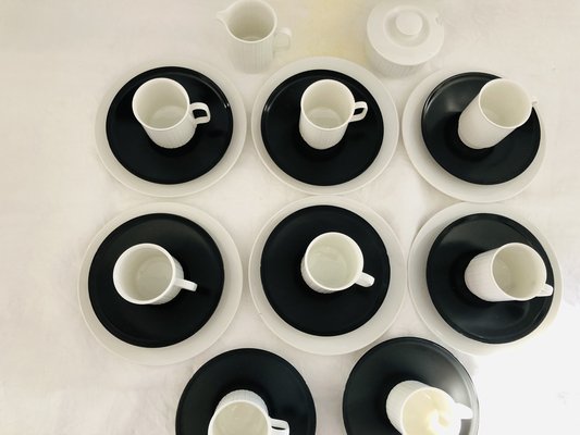 Porcelain Noire Mocha Service by Tapio Wirkkala for Rosenthal, 20th Century, Set of 22-KJM-1756928