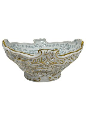 Porcelain Openwork Basket with Rothschild Pattern from Herend Hungary-UCH-1224298