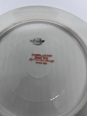 Porcelain Plates Art Deco Chabrol and Poirier, Set of 12-AVC-1298559