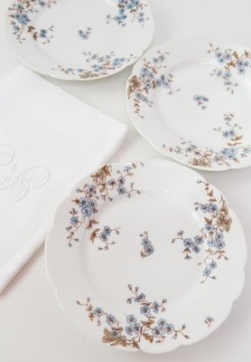 Porcelain Plates by E. Gallée, Paris, France, 1900s, Set of 8-JWI-1783502