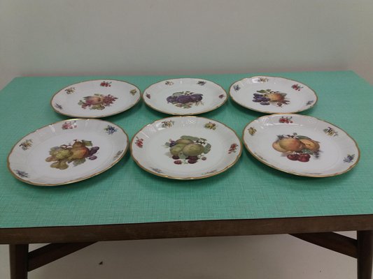 Porcelain Plates from Rozental, Czechoslovakia, Set of 6-TZ-1017885