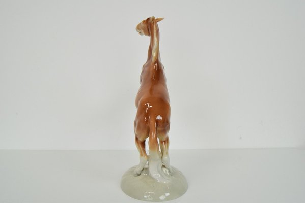 Porcelain Prancing Horse from Royal Dux, 1940s-TZ-1454065