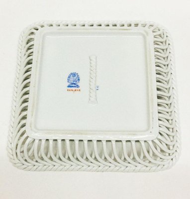 Porcelain Printemps Square Openwork Basket from Herend, Hungary-UCH-1224641