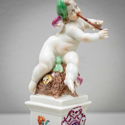 Porcelain Putti of Diana and Hermes from Nymphenburg, Early 20th Century, Set of 2-VEI-2022786