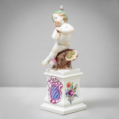 Porcelain Putti of Diana and Hermes from Nymphenburg, Early 20th Century, Set of 2-VEI-2022786