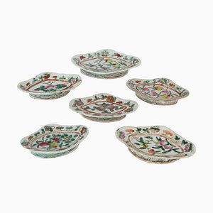 Porcelain Saucers, Set of 6-VMM-1323228