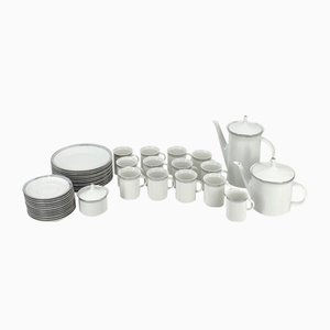 Porcelain Tableware Service Friedrichstrasse 4042 with Platinum Rim by Hans Theo Baumann for Rosenthal, Germany, 1970, Set of 40-CZ-2023646