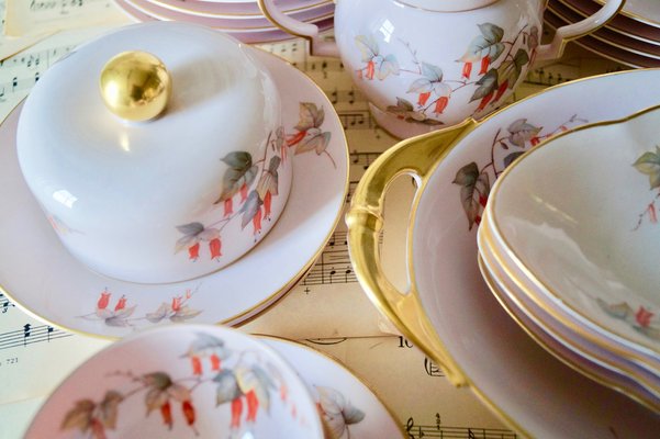 Porcelain Tea & Luncheon Service by Jean Haviland, Set of 40-DVX-1259675