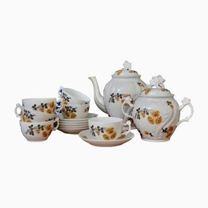 Porcelain Tea Service from CM Limoges, Set of 14-AIU-1306249