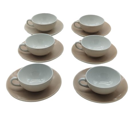 Porcelain Tea Service, Italy, 1930s, Set of 9-YUW-1801520