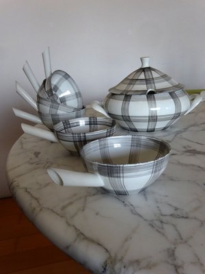 Porcelain Tureen and Bowls from Castro, 1950s, Set of 7-GT-838606