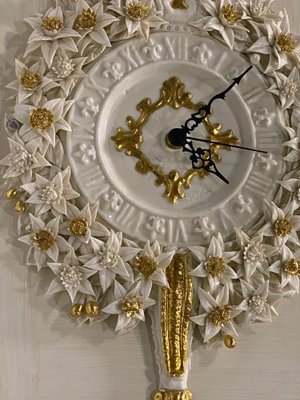 Porcelain Wall Clock by Giulio Tucci-VHF-1057186