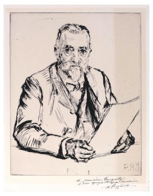 Portrait d'un Homme - Etching and Drypoint by C.P. Renouard - Early 1900 Early 20th Century-ZCI-761017