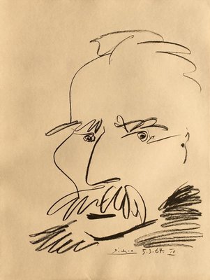 Portrait de Marcel Cachin by Pablo Picasso-FMZ-1129119