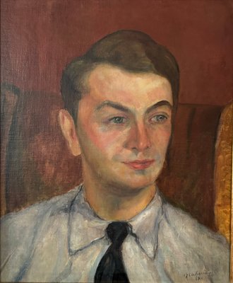 Portrait of a Man with a Tie, 1934, Oil on Canvas-XMH-2017353