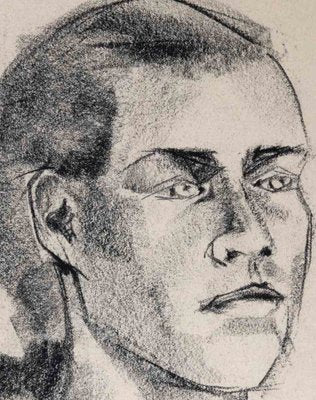 Portrait of a Woman, Original Drawing, Mid 20th-Century-ZCI-1192735