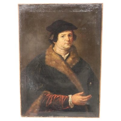 Portrait of Gentleman in Fur, 17th Century, Oil on Canvas-DCO-1408248