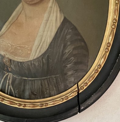 Portrait of Lady, Early 1800s, Oil on Canvas, Framed-XMH-1721973