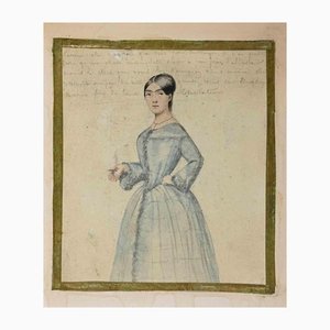 Portrait of Lady, Original Drawing, 19th-Century-ZCI-1163720