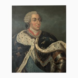 Portrait of Louis XV, 1750-1780, Oil on Canvas-XMH-2041733