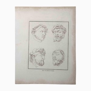 Portrait of Men, Original Etching, 1810-ZCI-1164258