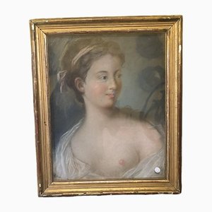 Portrait of Woman, 18th-Century, Pastel, Framed-TEP-1234692