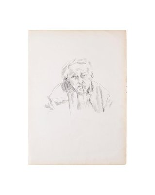 Portrait - Original Pencil on Ivory Paper - 1950 1950-ZCI-779357