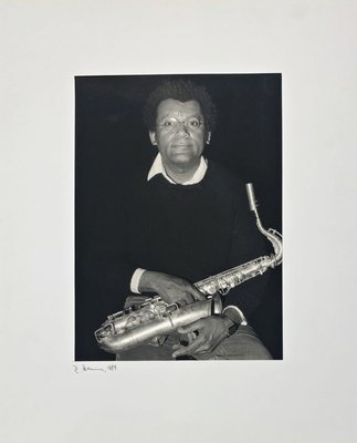 Portrait Photo of Anthony Braxton by Rolf Hans, France, 1989-QFT-902326