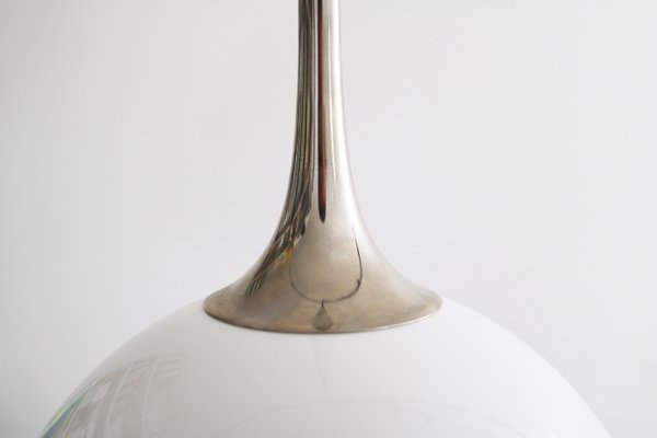 Posa 22 Counterweight Pendant Lamp in Nickel & Porcelain by Florian Schulz, 1980s-FJP-2033442