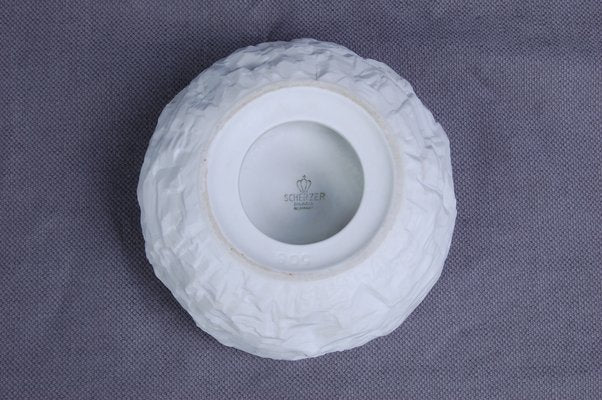 Posacenere Ceramic Bisque Op Art Ashtray from Scherzer Bavaria, 1960s-XSG-697115