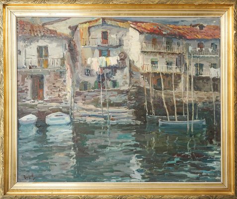 Post-Impressionist Artist, San Sebastian Guipuzcoa, 20th Century, Oil on Canvas-AOI-1704283