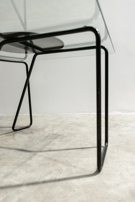 Post-Modern Metal and Glass Coffee Table, Italy, 1980s-LA-1359236