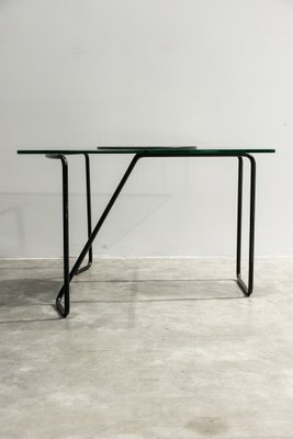 Post-Modern Metal and Glass Coffee Table, Italy, 1980s-LA-1359236