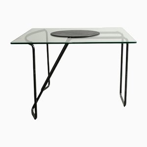 Post-Modern Metal and Glass Coffee Table, Italy, 1980s-LA-1359236