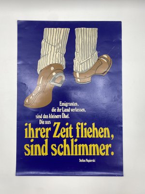 Poster Design / Collage with a Quote by Stefan Napierski, Germany, 1920s-CZ-1822885