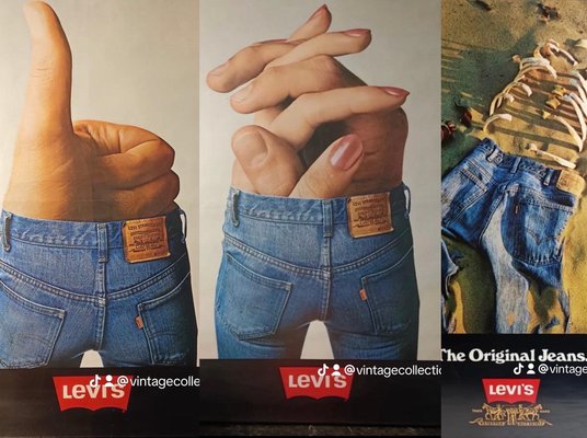 Poster Levis by Young & Rubicam, 1976, Set of 3-SIH-2016836