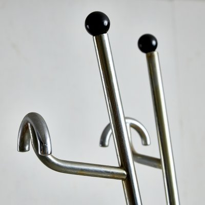 Postmodern 4-Arm Coat Rack with Umbrella Holder and Black Vinyl Spheres, 1980s-UVT-1820833