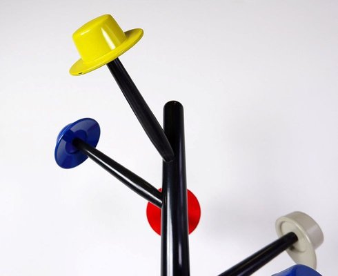 Postmodern Albero dei Cappelli Coat Stand by Ugo Nespolo for Origlia, 1978-JG-1797159