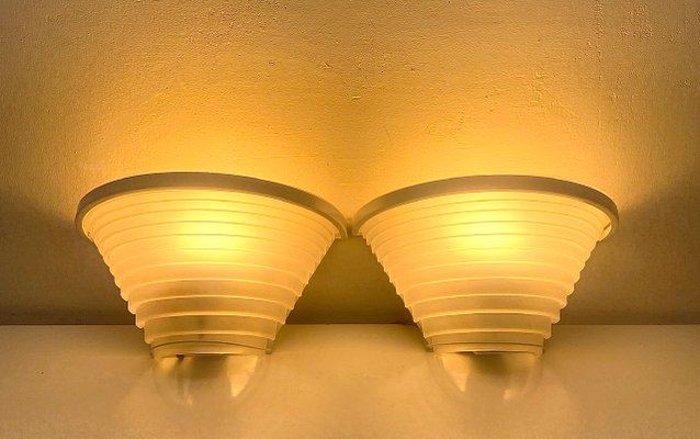 Postmodern Artemide Egisto Sconces by Angelo Mangiarotti, Italy, 1980s, Set of 2-WZZ-1393922