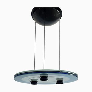 Postmodern Aurora Halogen Pendant Lamp attributed to Perry King for Arteluce, Italy, 1980s-EHE-1431524