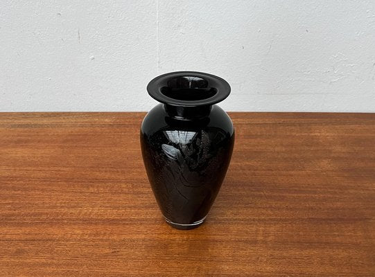 Postmodern Black Art Glass Vase by Hans Jürgen Richartz for Richartz Art Collection, 1980s-UAH-1821356