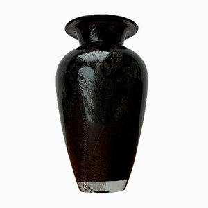 Postmodern Black Art Glass Vase by Hans Jürgen Richartz for Richartz Art Collection, 1980s-UAH-1821356