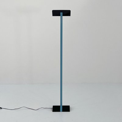 Postmodern Black & Blue Floor Lamp, 1980s-WZS-2031447