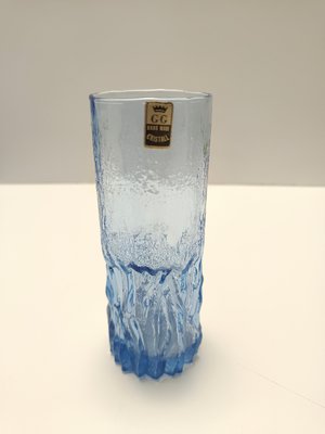 Postmodern Blue Crystal Handmade Drinking Glasses, 1970s, Set of 6-JPQ-2033857